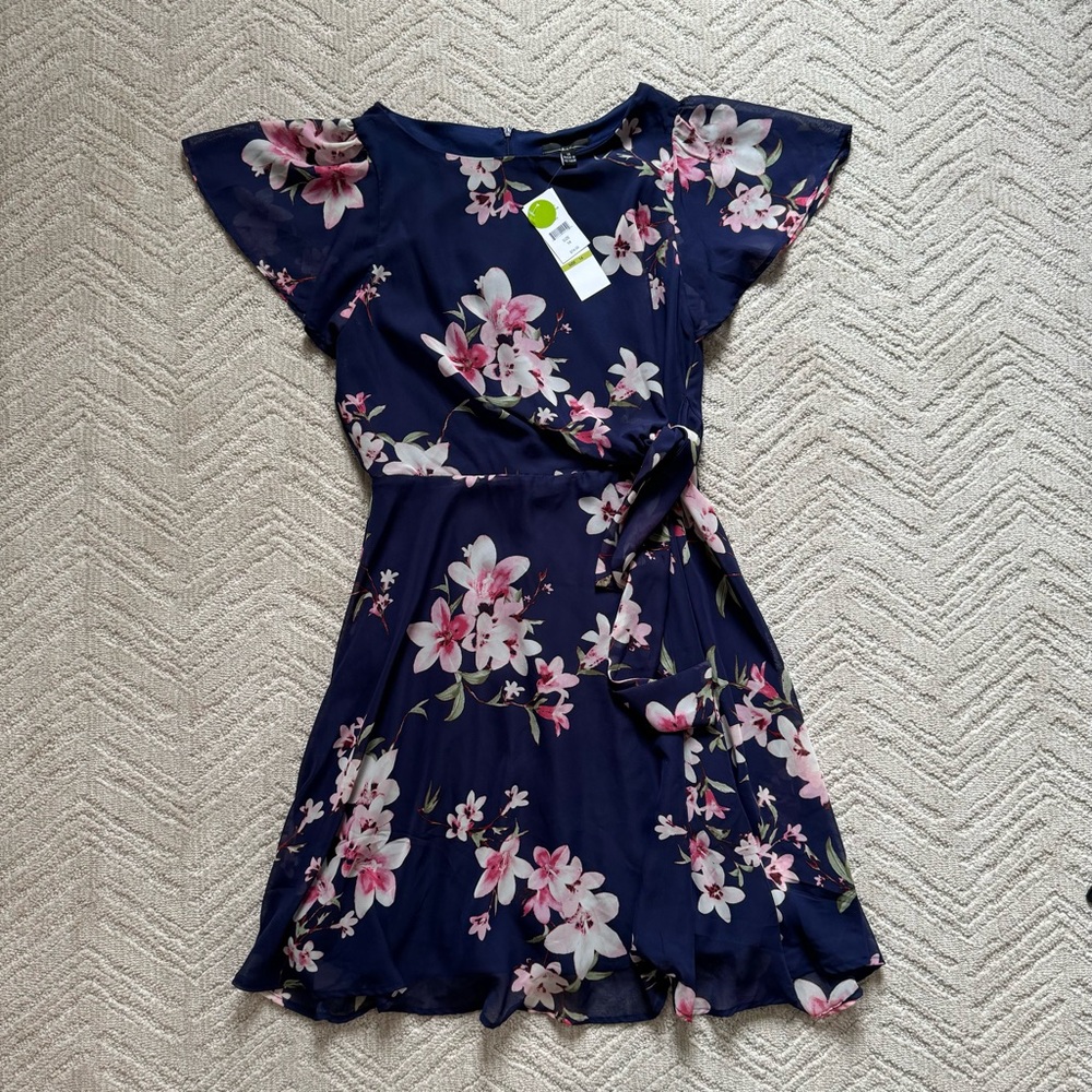 R&K Floral Navy Dress size 14
